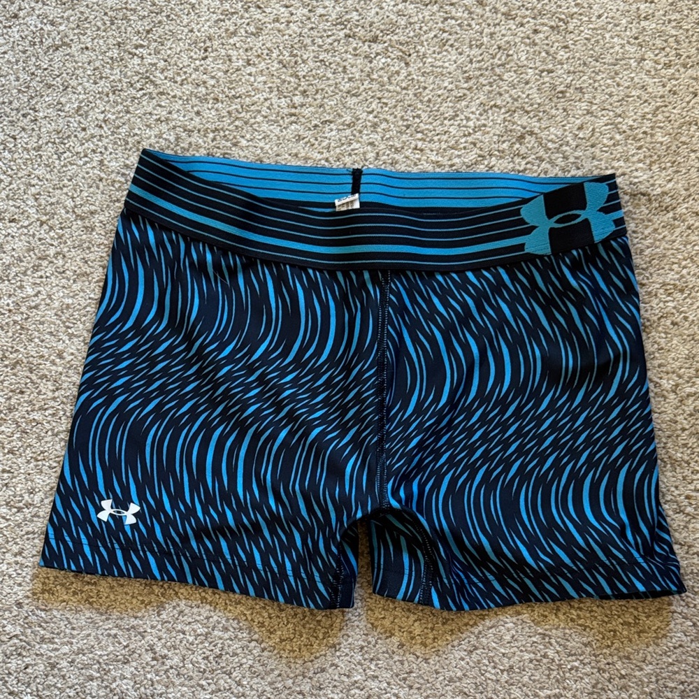 Under Armour Black and Blue Athletic Shorts
